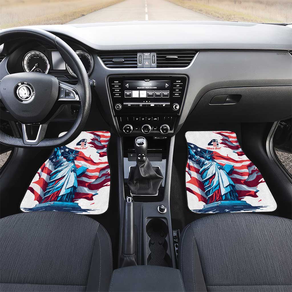 Personalized United States Independence Day Car Mats Statue of Liberty Happy 4th Of July LT9 - Wonder Print Shop