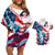 Personalized United States Independence Day Couples Matching Off Shoulder Short Dress and Hawaiian Shirt Statue of Liberty Happy 4th Of July LT9 - Wonder Print Shop