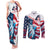 Personalized United States Independence Day Couples Matching Tank Maxi Dress and Long Sleeve Button Shirt Statue of Liberty Happy 4th Of July LT9 - Wonder Print Shop