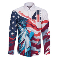 Personalized United States Independence Day Family Matching Puletasi and Hawaiian Shirt Statue of Liberty Happy 4th Of July - Wonder Print Shop