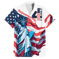 Personalized United States Independence Day Family Matching Summer Maxi Dress and Hawaiian Shirt Statue of Liberty Happy 4th Of July - Wonder Print Shop
