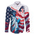 Personalized United States Independence Day Family Matching Summer Maxi Dress and Hawaiian Shirt Statue of Liberty Happy 4th Of July - Wonder Print Shop