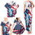 Personalized United States Independence Day Family Matching Tank Maxi Dress and Hawaiian Shirt Statue of Liberty Happy 4th Of July - Wonder Print Shop