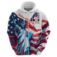Personalized United States Independence Day Hoodie Statue of Liberty Happy 4th Of July - Wonder Print Shop