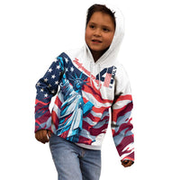 Personalized United States Independence Day Kid Hoodie Statue of Liberty Happy 4th Of July - Wonder Print Shop