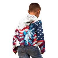 Personalized United States Independence Day Kid Hoodie Statue of Liberty Happy 4th Of July - Wonder Print Shop