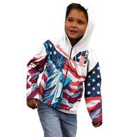 Personalized United States Independence Day Kid Hoodie Statue of Liberty Happy 4th Of July - Wonder Print Shop