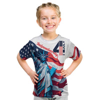 Personalized United States Independence Day Kid T Shirt Statue of Liberty Happy 4th Of July - Wonder Print Shop
