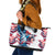 Personalized United States Independence Day Leather Tote Bag Statue of Liberty Happy 4th Of July - Wonder Print Shop