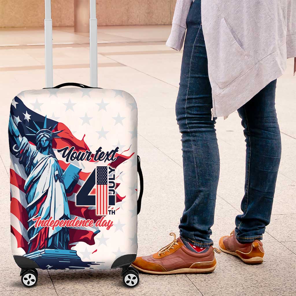 Personalized United States Independence Day Luggage Cover Statue of Liberty Happy 4th Of July - Wonder Print Shop