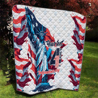 Personalized United States Independence Day Quilt Statue of Liberty Happy 4th Of July - Wonder Print Shop