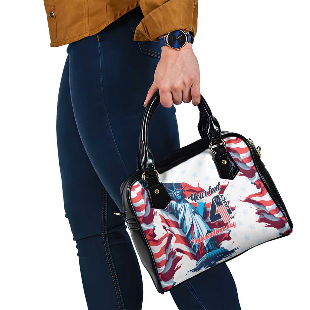 Personalized United States Independence Day Shoulder Handbag Statue of Liberty Happy 4th Of July