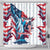 Personalized United States Independence Day Shower Curtain Statue of Liberty Happy 4th Of July