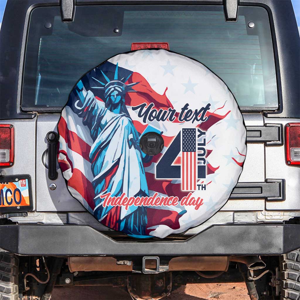 Personalized United States Independence Day Spare Tire Cover Statue of Liberty Happy 4th Of July - Wonder Print Shop