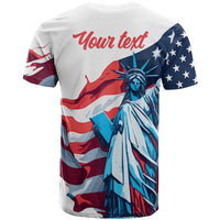 Personalized United States Independence Day T Shirt Statue of Liberty Happy 4th Of July - Wonder Print Shop