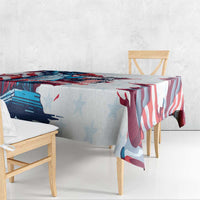 Personalized United States Independence Day Tablecloth Statue of Liberty Happy 4th Of July - Wonder Print Shop