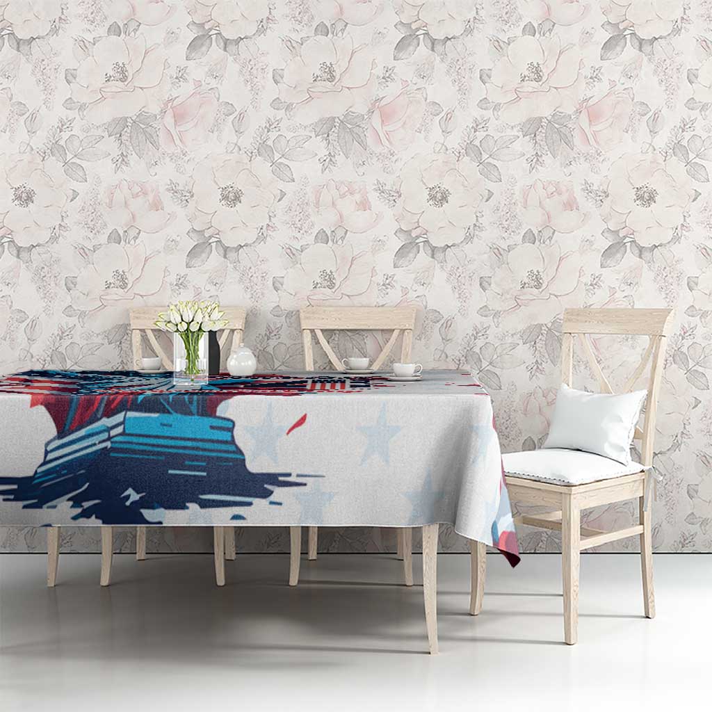 Personalized United States Independence Day Tablecloth Statue of Liberty Happy 4th Of July - Wonder Print Shop