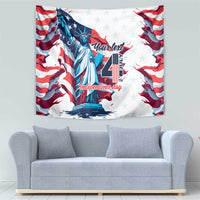 Personalized United States Independence Day Tapestry Statue of Liberty Happy 4th Of July - Wonder Print Shop