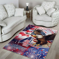 Personalized American Eagles 4th of July Area Rug USA Independence Day LT9 - Wonder Print Shop