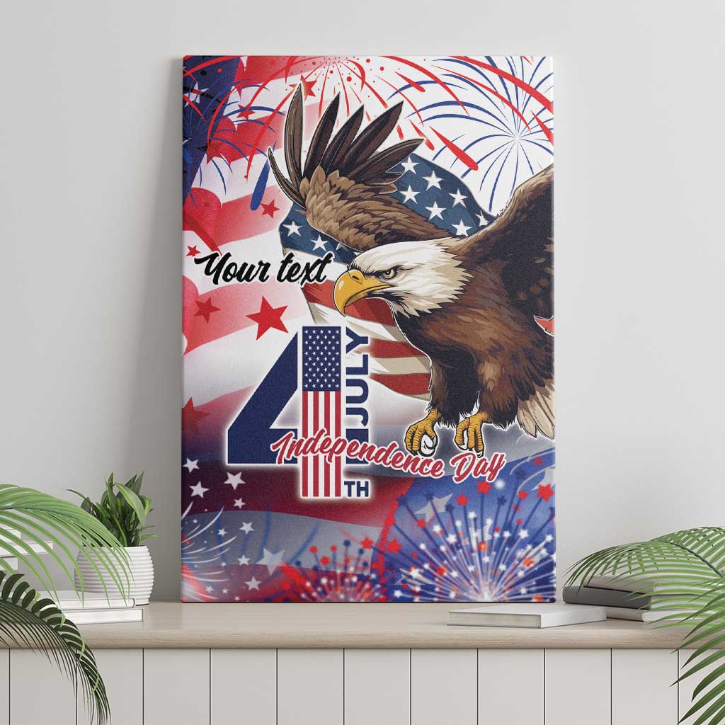 Personalized American Eagles 4th of July Canvas Wall Art USA Independence Day LT9 - Wonder Print Shop