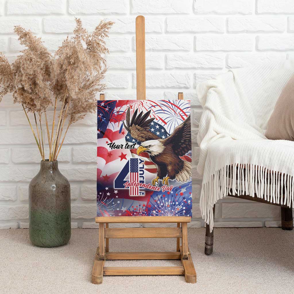 Personalized American Eagles 4th of July Canvas Wall Art USA Independence Day LT9 - Wonder Print Shop
