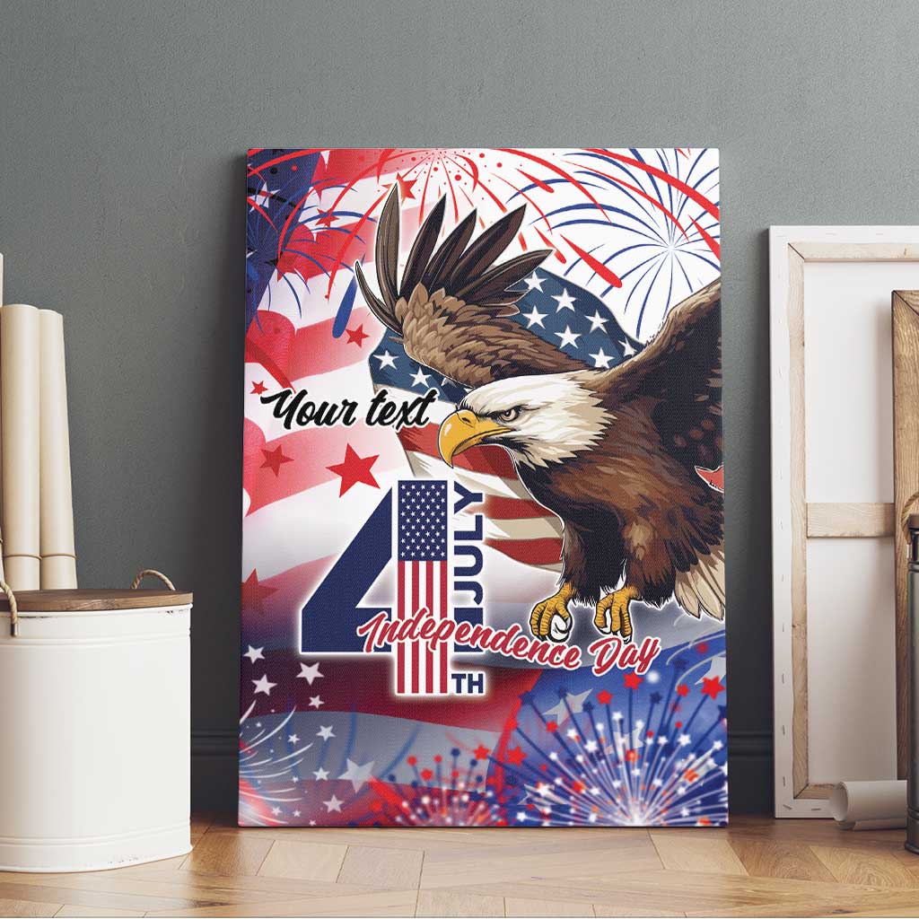 Personalized American Eagles 4th of July Canvas Wall Art USA Independence Day LT9 - Wonder Print Shop