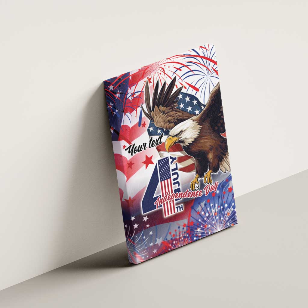 Personalized American Eagles 4th of July Canvas Wall Art USA Independence Day LT9 - Wonder Print Shop