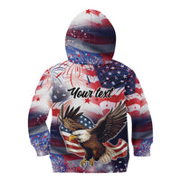 Personalized American Eagles 4th of July Kid Hoodie USA Independence Day - Wonder Print Shop