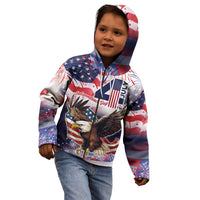 Personalized American Eagles 4th of July Kid Hoodie USA Independence Day - Wonder Print Shop