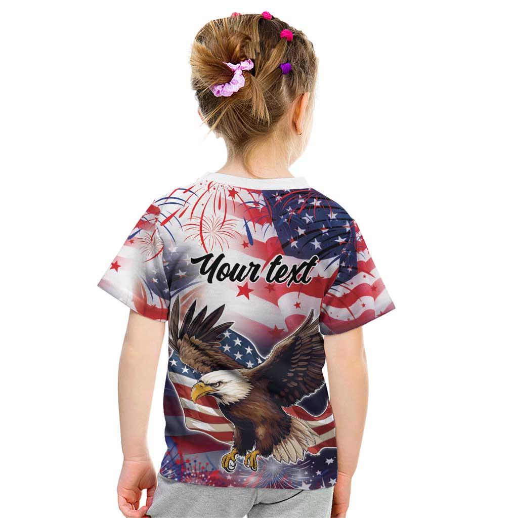 Personalized American Eagles 4th of July Kid T Shirt USA Independence Day - Wonder Print Shop