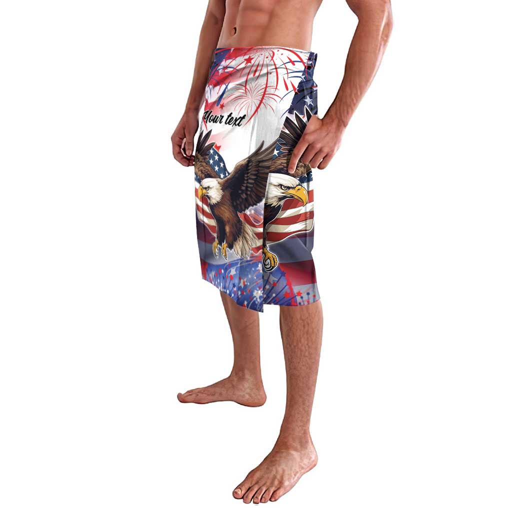 Personalized American Eagles 4th of July Lavalava USA Independence Day - Wonder Print Shop