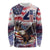 Personalized American Eagles 4th of July Long Sleeve Shirt USA Independence Day - Wonder Print Shop