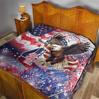 Personalized American Eagles 4th of July Quilt USA Independence Day - Wonder Print Shop