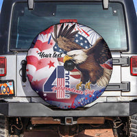 Personalized American Eagles 4th of July Spare Tire Cover USA Independence Day - Wonder Print Shop