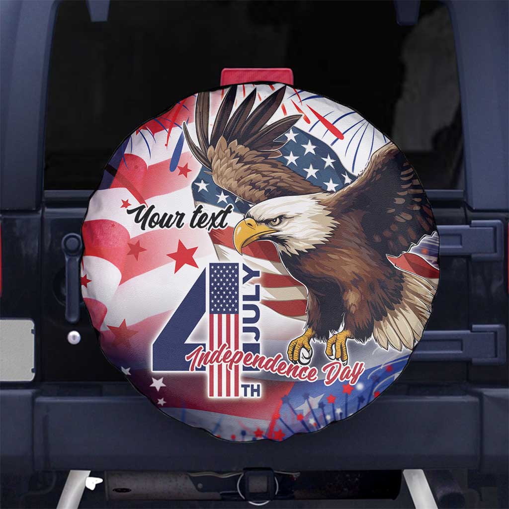 Personalized American Eagles 4th of July Spare Tire Cover USA Independence Day - Wonder Print Shop