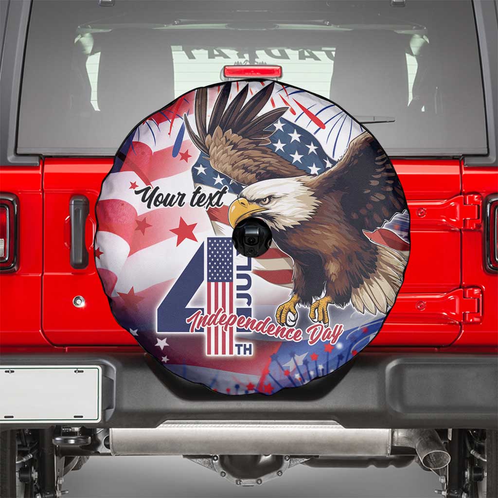 Personalized American Eagles 4th of July Spare Tire Cover USA Independence Day - Wonder Print Shop