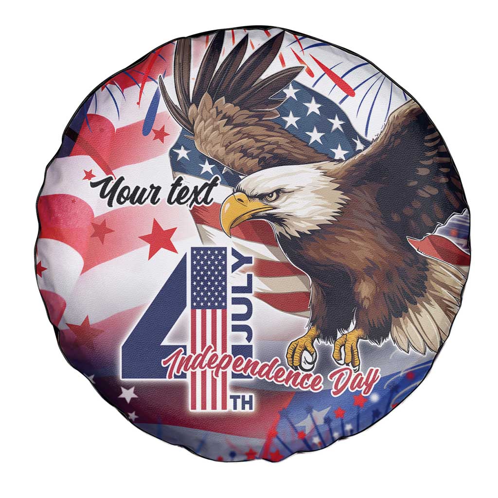 Personalized American Eagles 4th of July Spare Tire Cover USA Independence Day - Wonder Print Shop