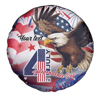Personalized American Eagles 4th of July Spare Tire Cover USA Independence Day - Wonder Print Shop
