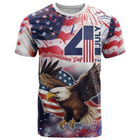 Personalized American Eagles 4th of July T Shirt USA Independence Day - Wonder Print Shop