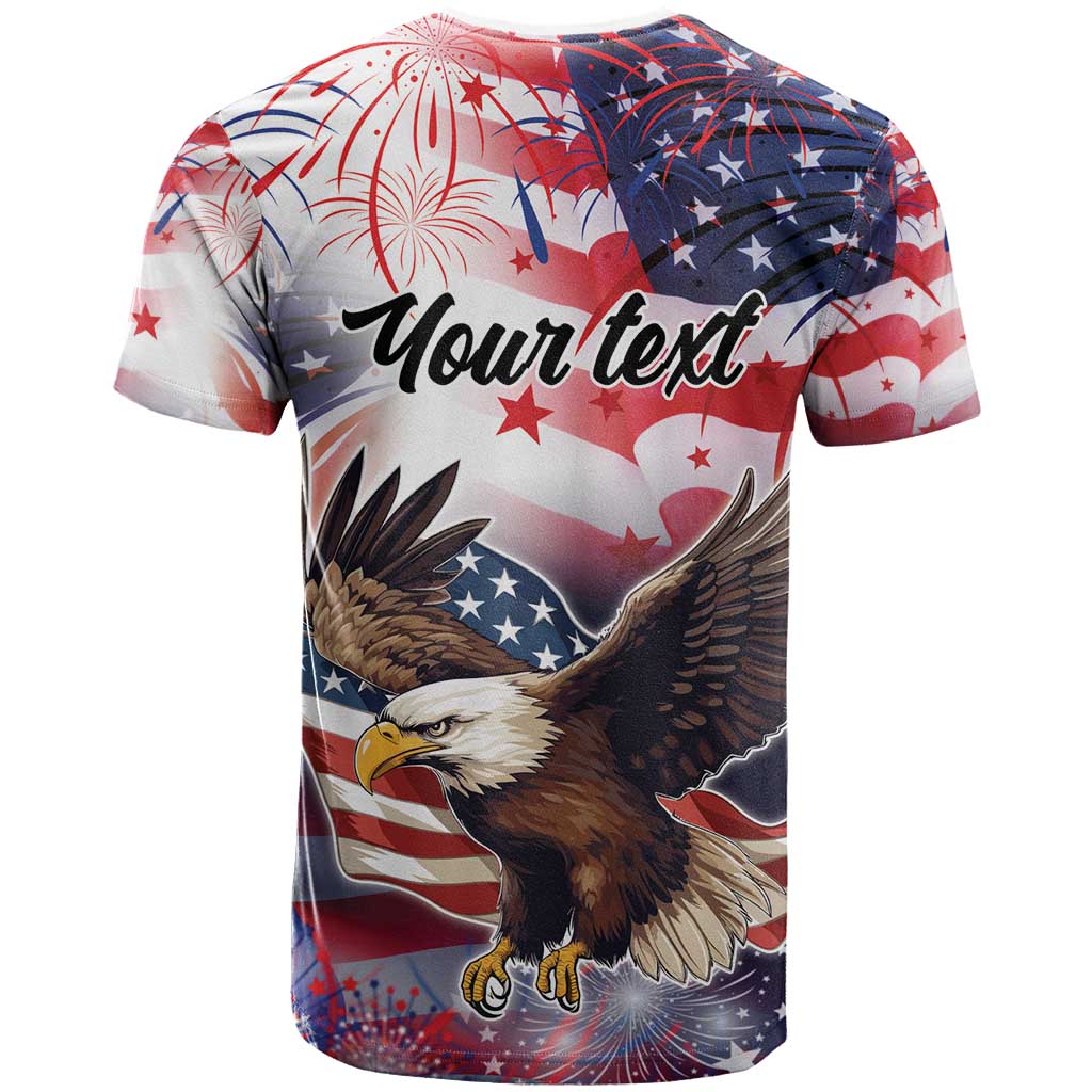 Personalized American Eagles 4th of July T Shirt USA Independence Day - Wonder Print Shop