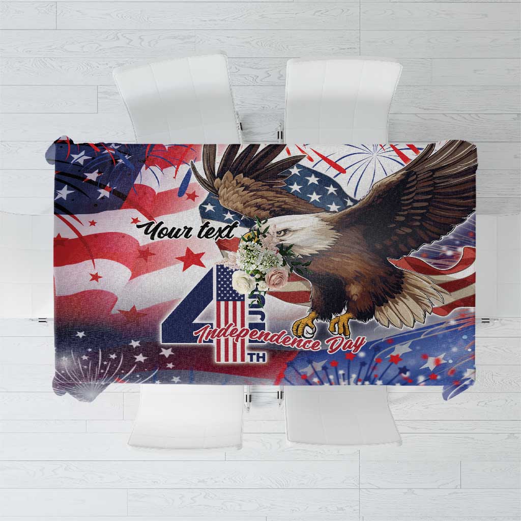 Personalized American Eagles 4th of July Tablecloth USA Independence Day - Wonder Print Shop