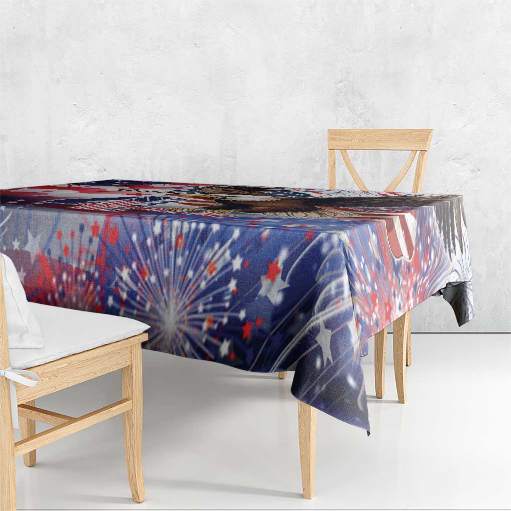 Personalized American Eagles 4th of July Tablecloth USA Independence Day - Wonder Print Shop