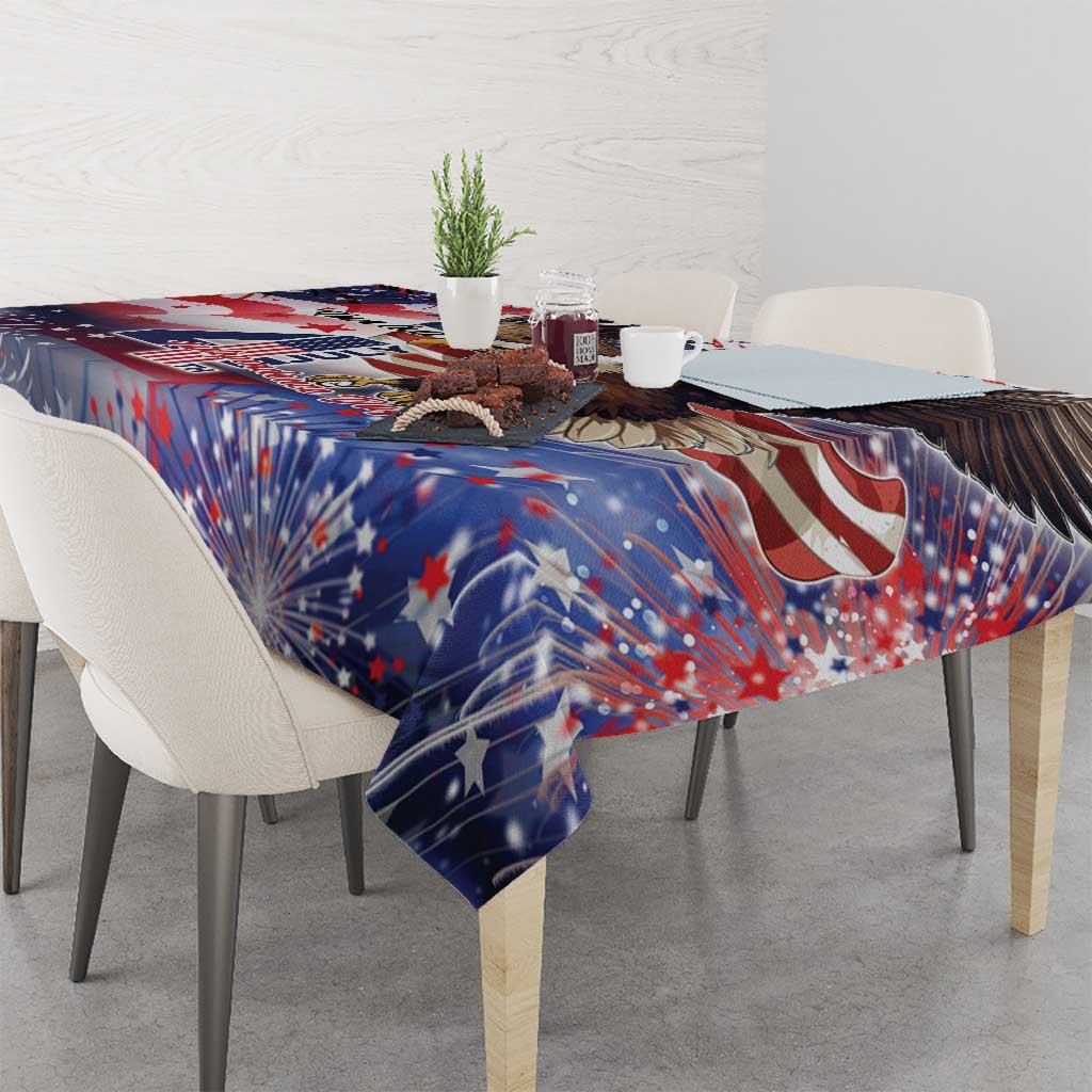 Personalized American Eagles 4th of July Tablecloth USA Independence Day - Wonder Print Shop