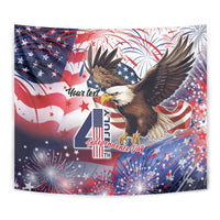 Personalized American Eagles 4th of July Tapestry USA Independence Day - Wonder Print Shop