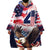 Personalized American Eagles 4th of July Wearable Blanket Hoodie USA Independence Day - Wonder Print Shop