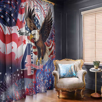 Personalized American Eagles 4th of July Window Curtain USA Independence Day - Wonder Print Shop