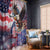 Personalized American Eagles 4th of July Window Curtain USA Independence Day - Wonder Print Shop