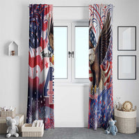 Personalized American Eagles 4th of July Window Curtain USA Independence Day - Wonder Print Shop