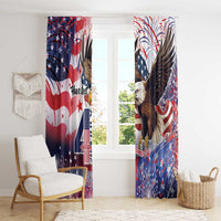 Personalized American Eagles 4th of July Window Curtain USA Independence Day - Wonder Print Shop