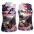 Personalized American Eagles 4th of July Women Sleeveless Polo Shirt USA Independence Day - Wonder Print Shop
